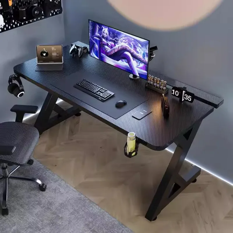Desk Setup Pc - Q Минималистичный черный дизайн компьютерных столов