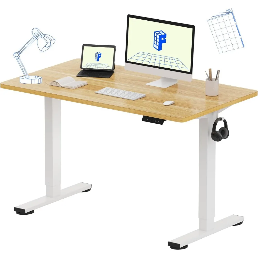 Desk Setup One Monitor - Цельный стол-парта 48