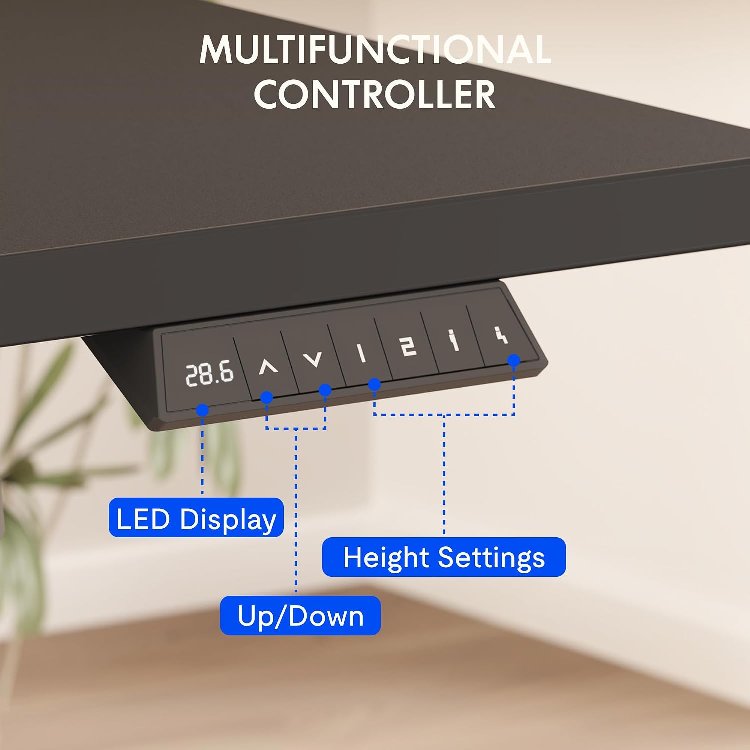 Электрический регулируемый по  – обзор и цена Desk Setup One Monitor