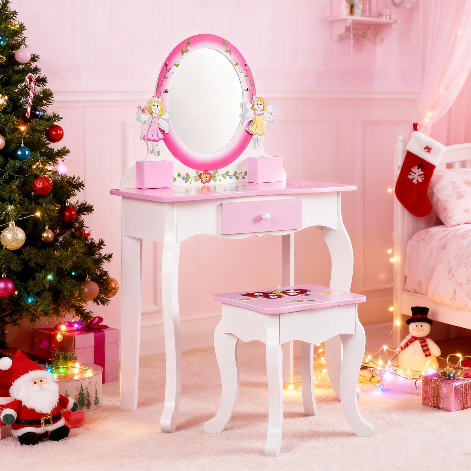 Детский туалетный столик с цве – обзор и цена Desk Setup Kids