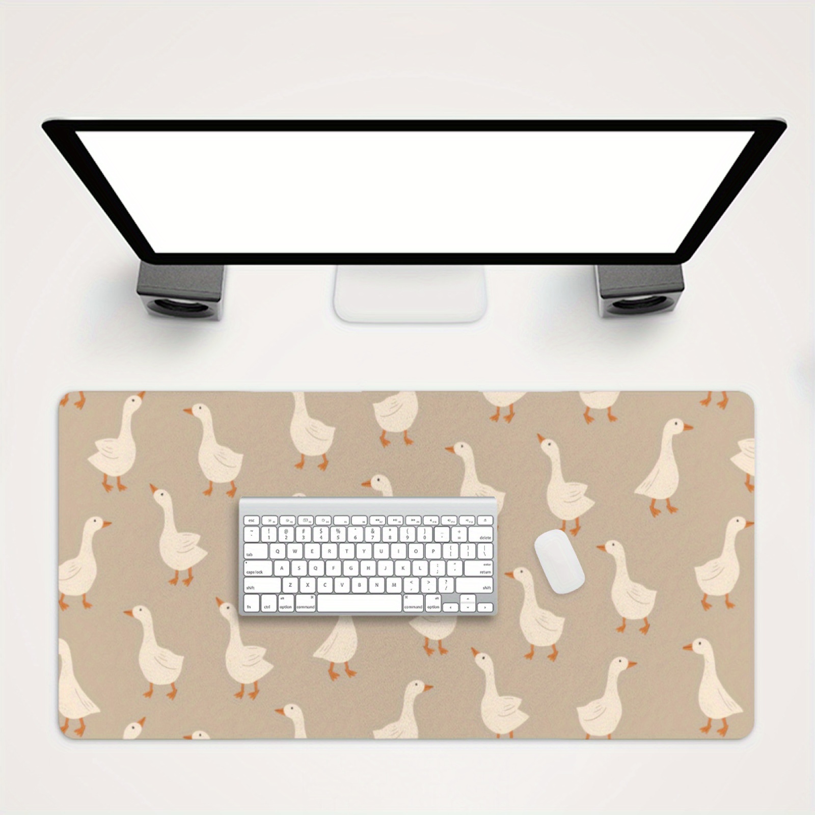 Коврик для стола с узором «Гус – обзор и цена Desk Setup Beige